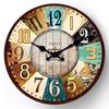 12 Inch Vintage Wooden Clock Coffee Shop Bar Living Room Bedroom Silent Wall Clock Home Decoration Quartz Clock Holiday Gift