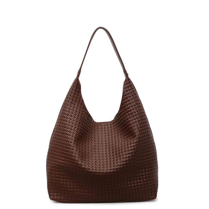 Niche retro high-end underarm commuter bag women's bag 2025 new woven tote bag fashion shoulder bag