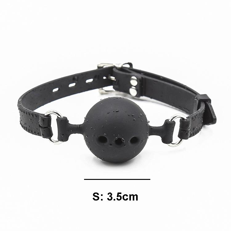 3 Sizes Soft Safety Silicone Open Mouth Gag Ball Bdsm Bondage Slave Ball Gag Erotic Sex Toys For Woman Couples Adult Sex
