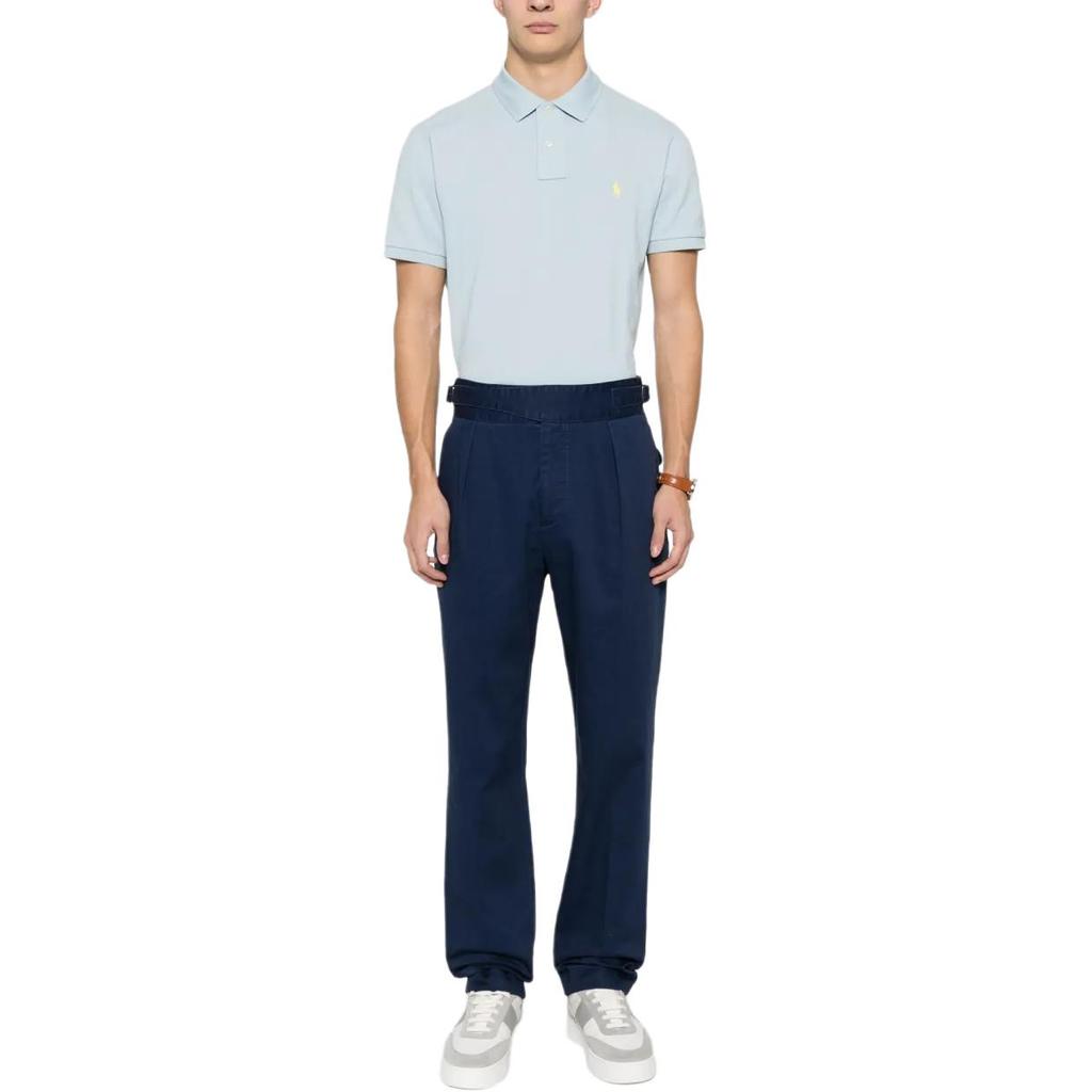 Polo Ralph Lauren Logo Embroidered Polo Shirt Men Tops Light-Blue 710534735-415