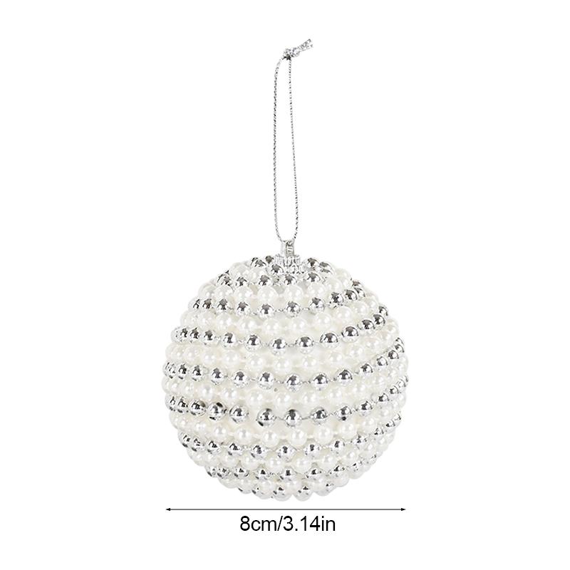 Big Christmas Balls Ornament White Foam Xmas Tree Hanging Pendant Gift 2025 New Year Home Party Decoration Navidad 2025 Supplies