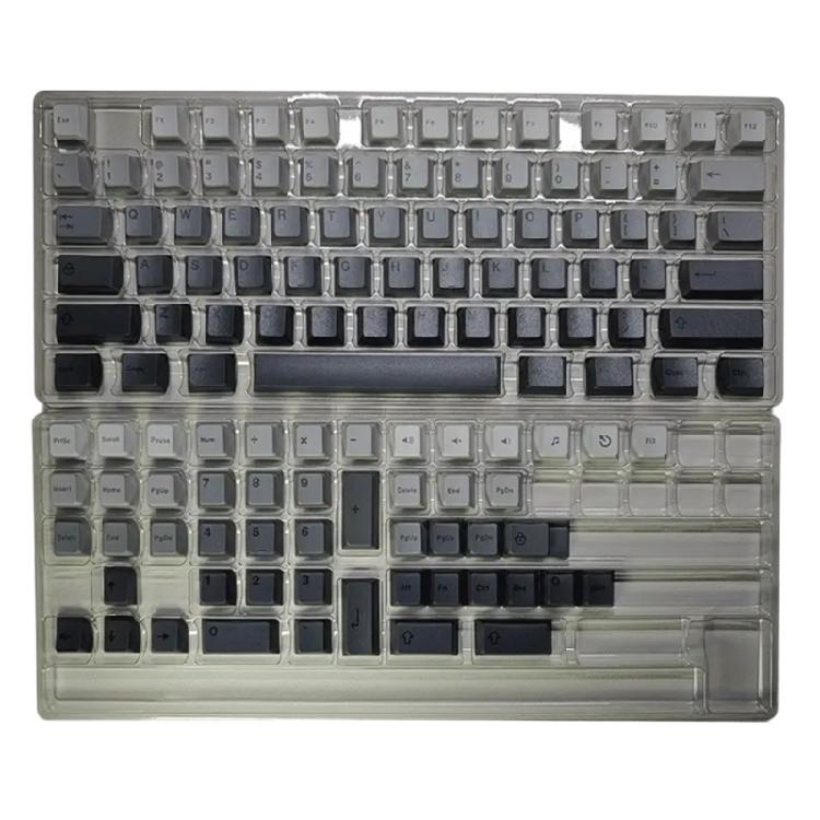 

125Keys Dye Sublimation Top/Side Printed PBT Keycap Original Height Gradients Color KeyCaps for 60 75% 104 108 серый