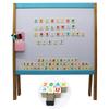 Colorful Wooden Magnetic Alphabet & Number Stickers for Fridge