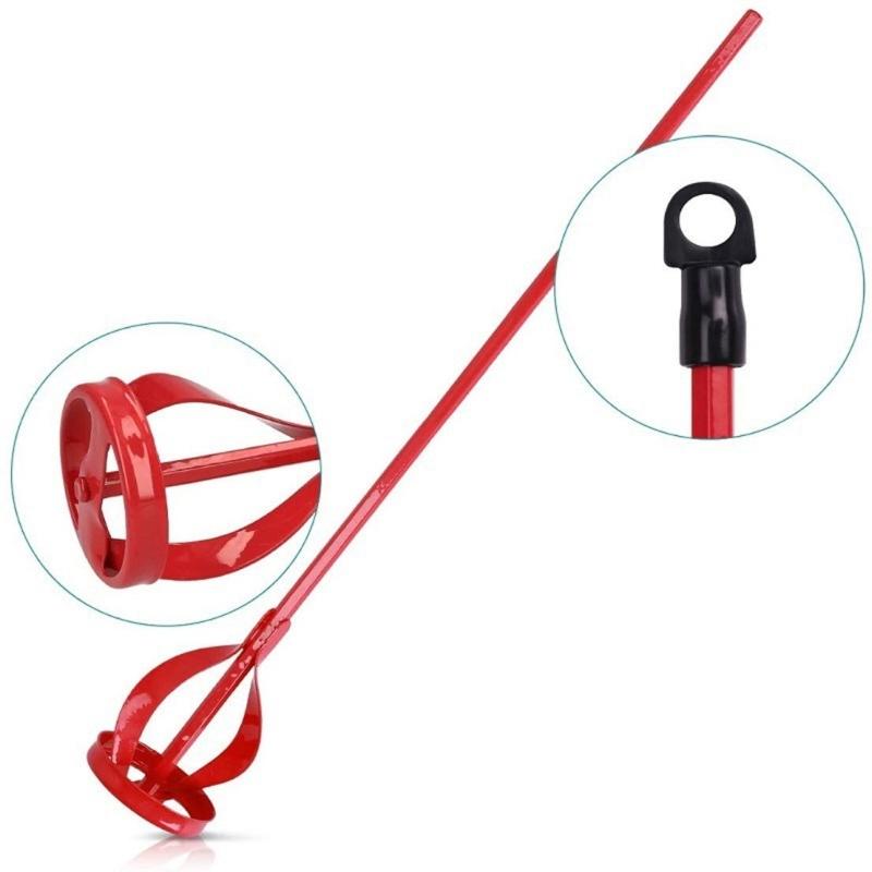 Professional Hexagonal Shaft Mixer Paddles For Power Drills Coated Surfaces For Smooth Stirring In 1-5 Gallon Bucket