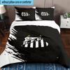 3pcs Powerful Football Crest Design Printed Bedding Set Duvet Cover Closure Includes 1 Duvet Cover & 2 Pillowcases Bedding Sets Home Decor Gifts