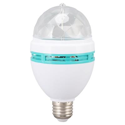 Dancing Light Bulb E26 Base RGB Auto Changing Safe Stable ABS PC Rotating Light Bulb for Party Bar