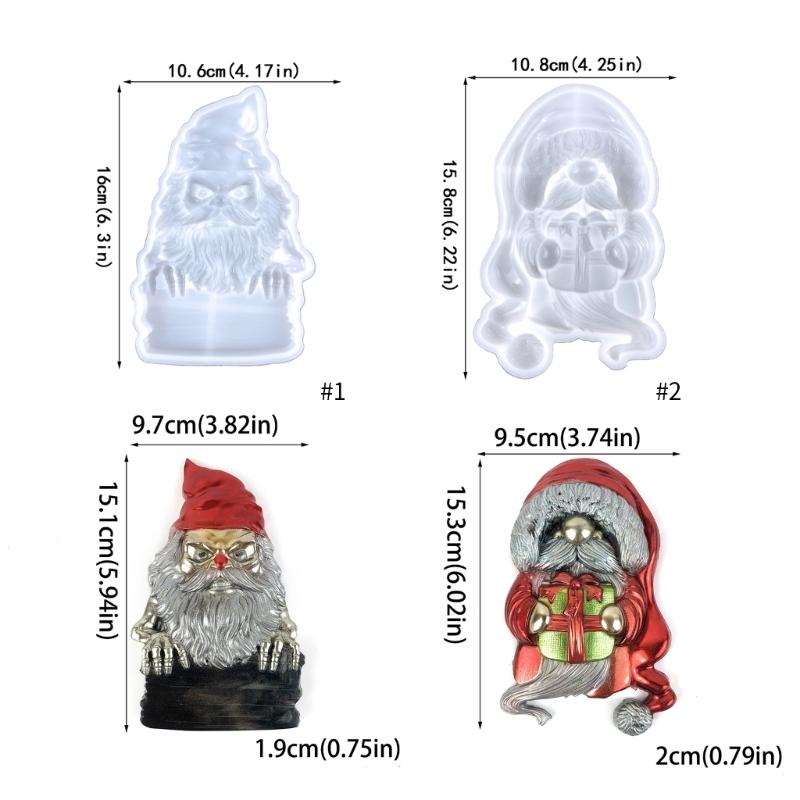 Weihnachts-Gesichtsloser Zwerg Wanddeko Silikonform Personalisierbare Weihnachts-Wanddeko Harzform Einzigartige Gips-Epoxidharzformen