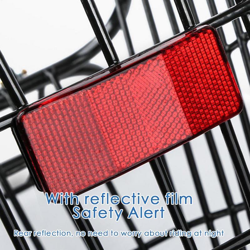 Bike Rear Basket Metal Bicycle Cycling Rack Cargo Container for Mountain Bike Schoolbag Storage Basket Frame Cycle Rear Shelf