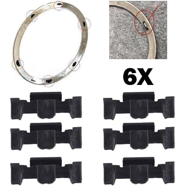 6pcs Headlight Trim Ring Clips 51132752145 Fit for Mini Cooper R55 R56 R57 R58 R59 R60 F56