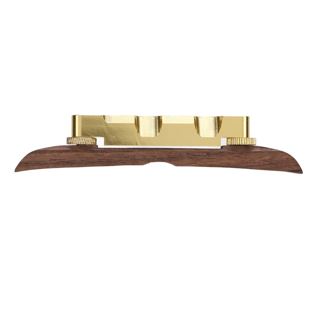 Guitar Bridge Replacement Adjustable Height Metal Rosewood Floating Bridge for Archtop Jazz Guitars