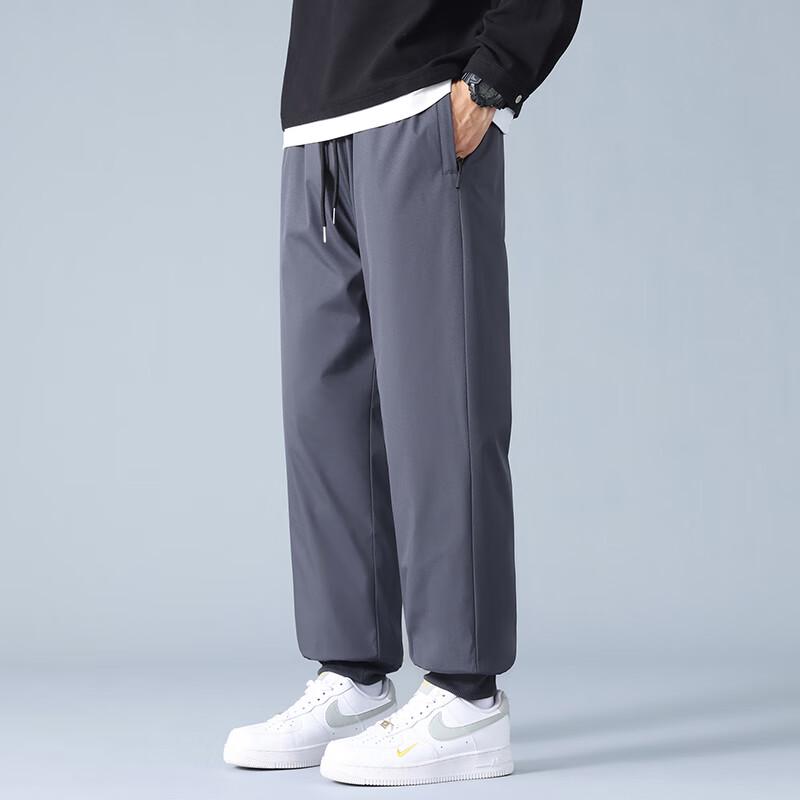 Homlean Men's Winter Fleece-Lined Casual Pants