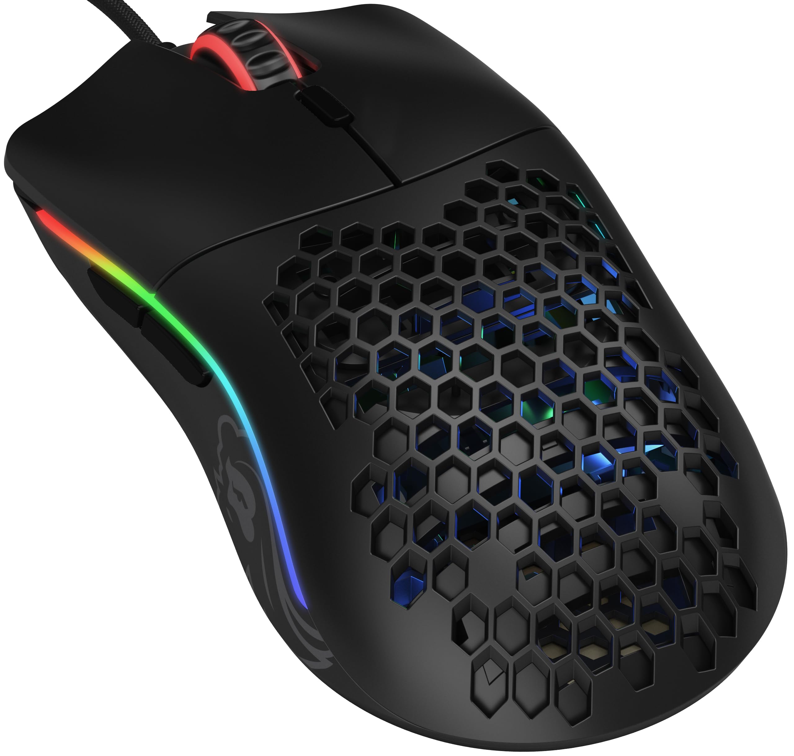 

Glorious Model O Gaming Mouse, Black, RGB, 6 Programmable Buttons, Illuminated USB Mouse, Lightweight, Official Japanese Product (67g)