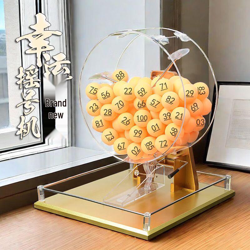 Časový pták Červený šťastný losovací a loterijní stroj