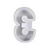 Crystal Epoxy Resin Mold Geometric Numbers Candlestick Mould DIY Candle Holder Home Decor Cement Plaster Silicone Molds