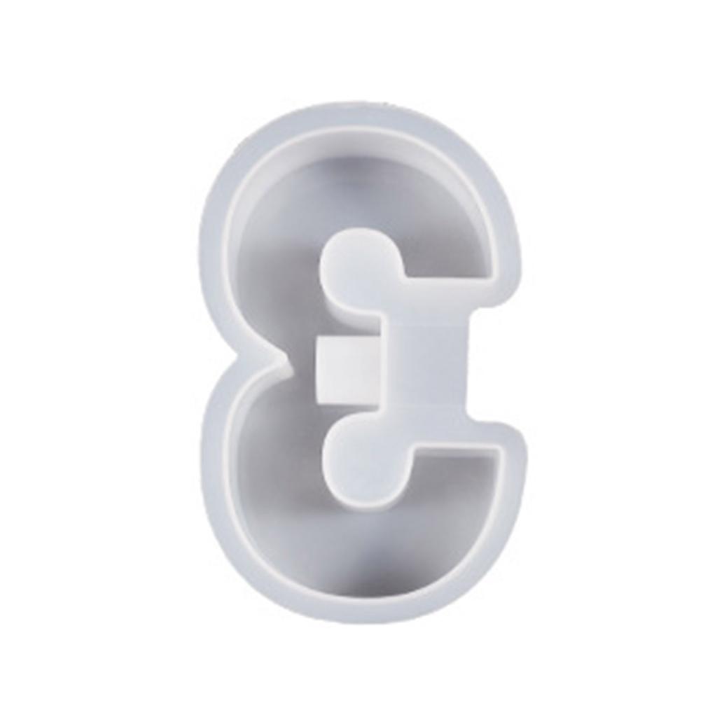 Crystal Epoxy Resin Mold Geometric Numbers Candlestick Mould DIY Candle Holder Home Decor Cement Plaster Silicone Molds