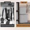 Gray Arrow Zippered Quilt & Clothes Storage Bag Organizer