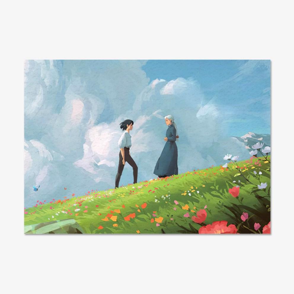 Studio Ghibli Princess Mononoke Felt Fabric Poster - Multiple Sizes (A1, A2, A3, A4)