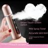 Portable Nano Spray Hydrating Facial Device – Touchscreen, Rechargeable, Moisturizing, and Whitening.