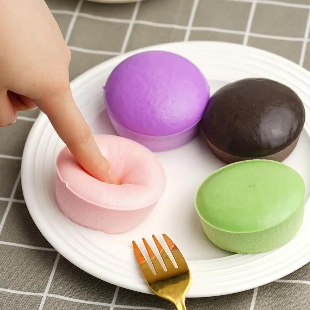 Purple Soft Potato Pinch Toy Sticky Small Cake Slow Rebound Decompression Candy Color Fun Party Gift Bun