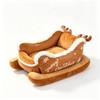 Reindeer Shape Christmas Sleigh Pet Bed Bite Resistant Xmas Sleigh Cat Nest  Holiday Gift