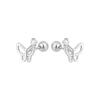 S925 Silver Screw Back Butterfly Stud Earrings For Women Niche Design Exquisite Fashion Jewelry
