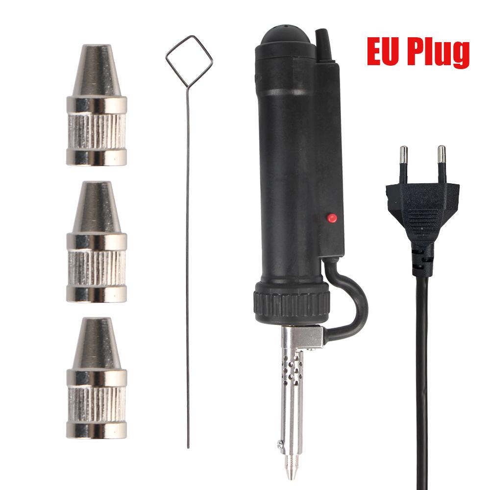 

ADT03 220V Electric Solder Automatic Tin Sucker Removal Pump Portable 3 Suction Nozzles Vacuum Soldering New Desoldering Machine