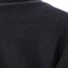 BACKLASH Wool cashmere blend Long sleeve turtleneck sweater L black knit Men's Used