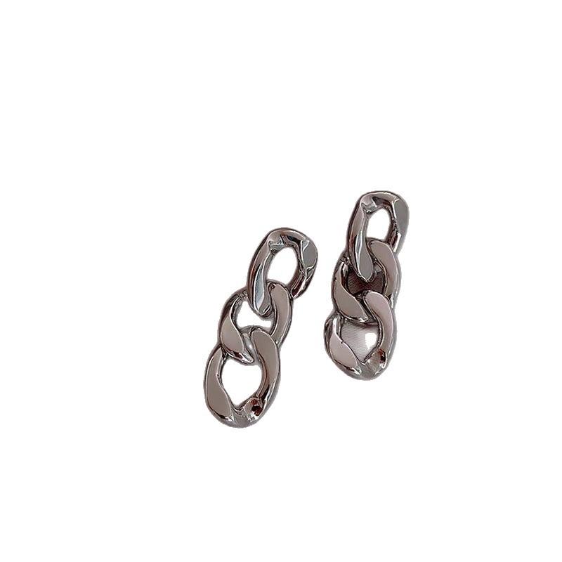 European and American Personality Simple Chain Earrings Women's Light Luxury Niche High-end Hot-selling Versatile Tide Earrings
