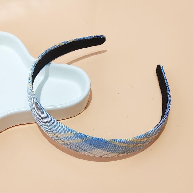 

2 шт./компл. Шикарная женская и девичья тонкая клетчатая тканевая повязка на голову в корейском и японском стиле, школьная форма JK, аксессуар для волос