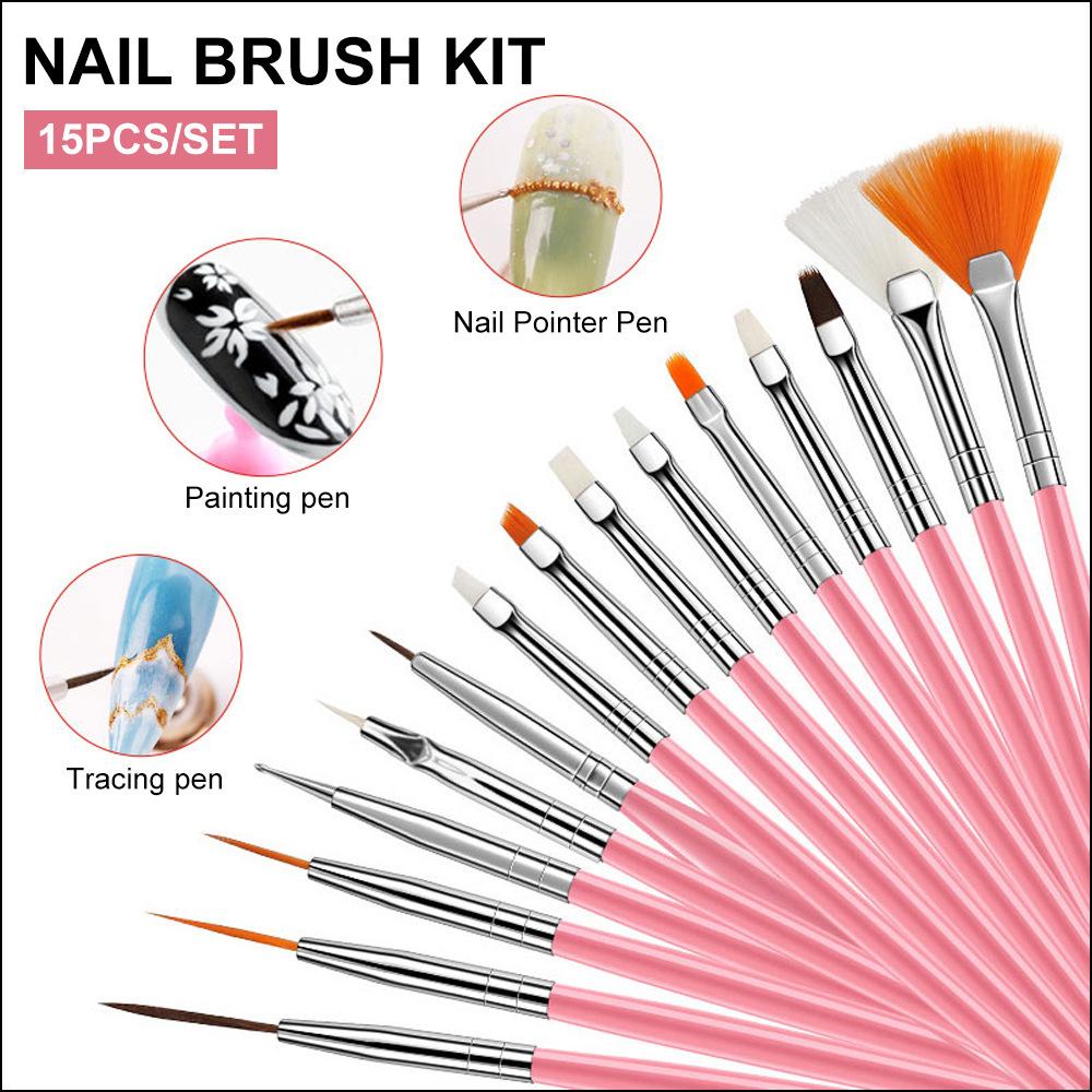 Kit Polvere Acrilica per Unghie Limegirl con Pennello per Unghie e Strumenti per Nail Art, Design Unghie Fai-da-Te, Lucentezza a Lunga Durata, Multicolore