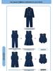 Children's Uniform Set: Primary School & Kindergarten, Four Seasons, Boys & Girls, Three-Piece