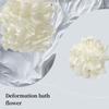 Creative 2 In 1 Bath Ball Towel Double-sided Drawstring Closure Bath Flower Ball Non-scattered Mesh Shower Mesh Ball For Soap
