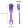 Finger Cover Long Handle Design Silicone Cleansing Face Brush Washing Facial Pore Cleaner Exfoliator Face Detail Washing Brush