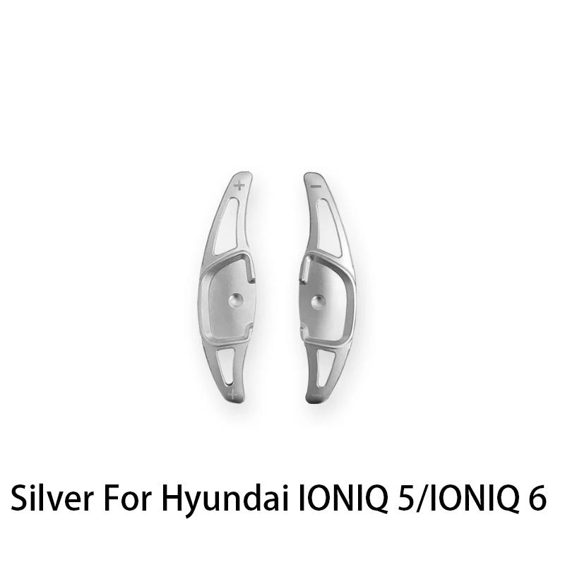 For Hyundai IONIQ 5/IONIQ 6/IONIQ 5N /IONIQ 6N Aluminum Alloy Steering Wheel Shifter Paddle Cover Trim Accessories