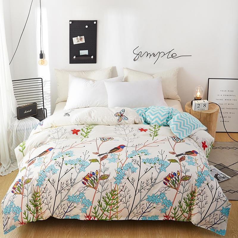 Sunflower Flowers Cotton Duvet Cover Printed Quilt Cover with Zipper Single Double Queen King Comforter Blanket Case Textile 1pc