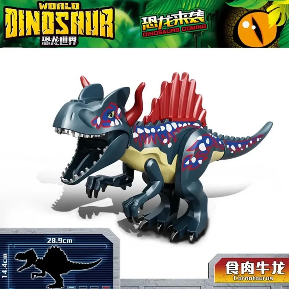 2025 Jurassic Dinosaurs World Park Spinosaurus Baryonyx Therizinosaurus Indominus Rex Building Blocks Bricks Kids Xmas Toys