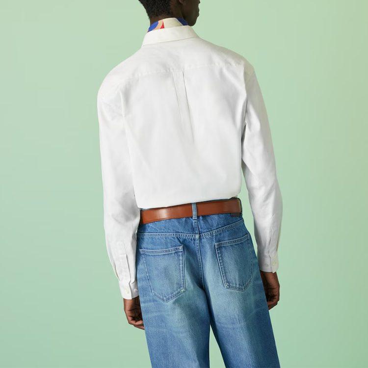GUCCI Shirts Men's White Moderate Other 742711-ZANVH-9002