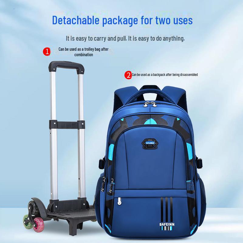 Velkokapacitní batoh na kolečkách pro žáky 2. až 6. třídy