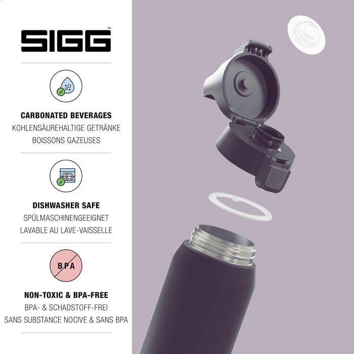 Isolierflasche - sigg - shield therm one - 1 Liter - recycelter Edelstahl - auslaufsicher