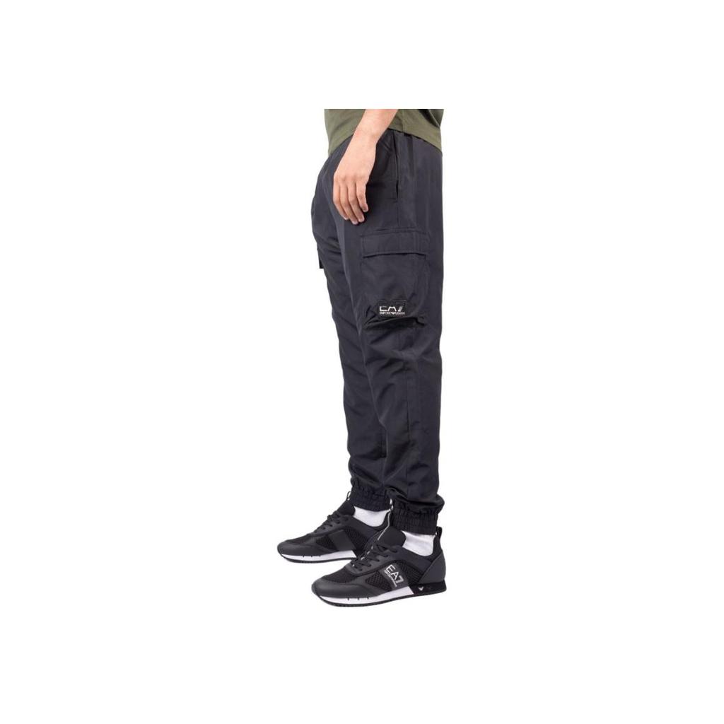Emporio Armani Solid Mid-Rise Pocket Fitted Jogger Pants Men bottoms Black 6RPP02-PNETZ-1200