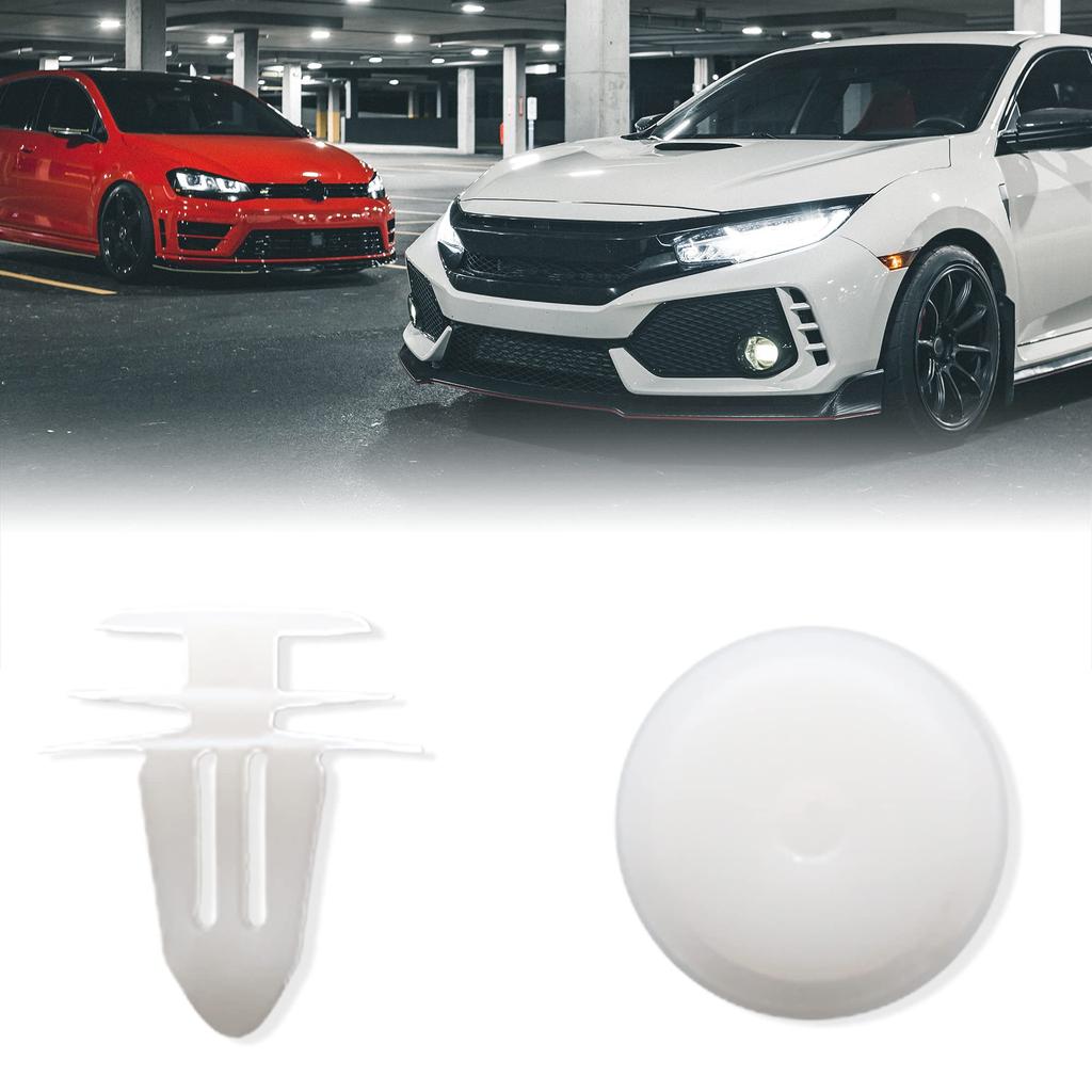 uxcell Rivet White Plastic Rivet Fastener Retainer Push Clip 0.4 inch (9 mm) Hole Diameter 30 Pcs