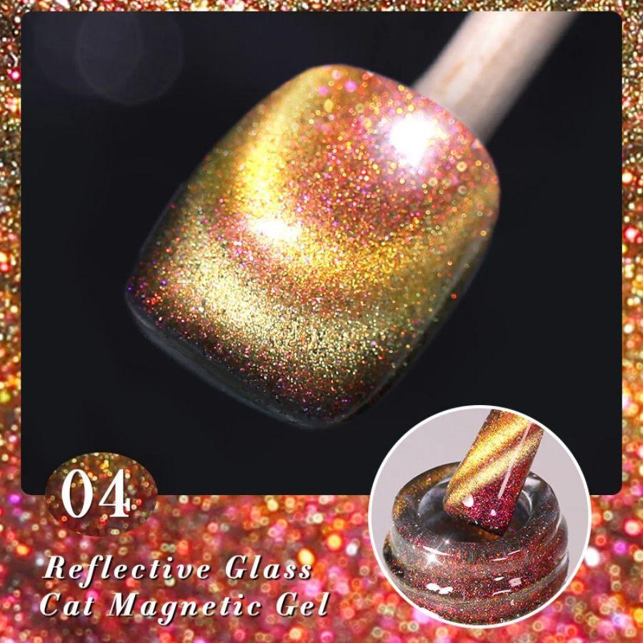 10ML 3D Effect Magnetic Cat Eye Gel Nail Polish Long Lasting Salon Quality Galaxy Firework & Shifting Sand Nail Art UV/LED Cured