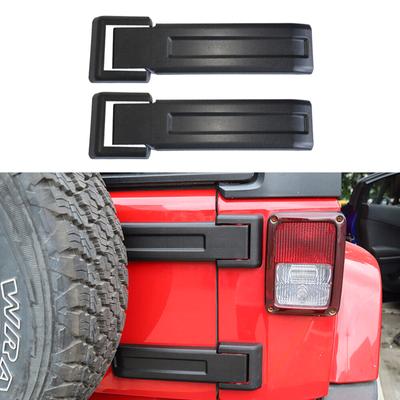 1 Pair Tailgate Hinge Cover for JK 07-17 Car Tailgate Rear Door Spare Tire Bracket Cover Replace 55397091AC 55397092AC