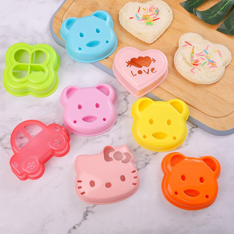 Cross-border Japanese creative cute toast cut breakfast bear bread cut DIY children's cartoon