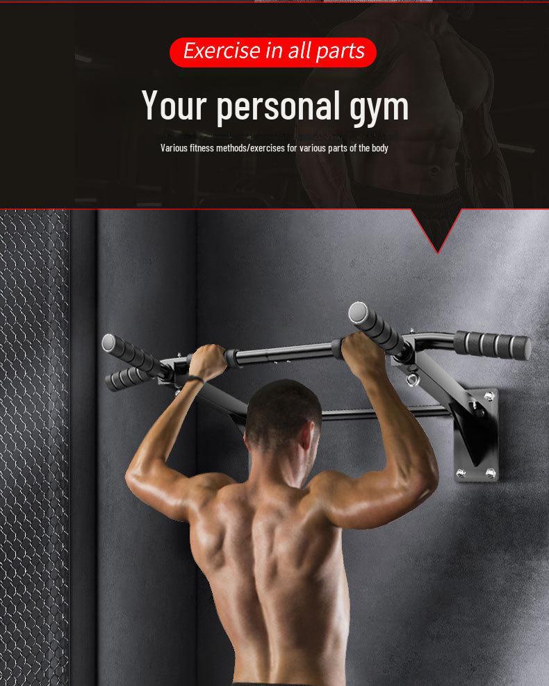 Wall-Mounted Pull-Up Bar: Single & Double Options for Home Fitness