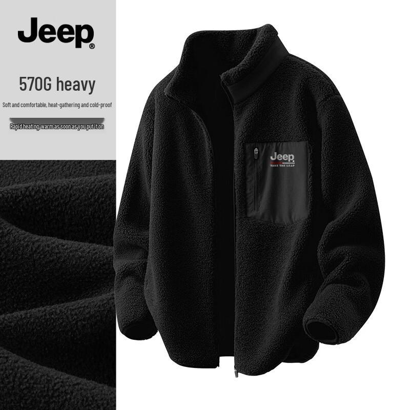 

JEEP Men s Stand-Collar Fleece Lined Thermal Jacket XL