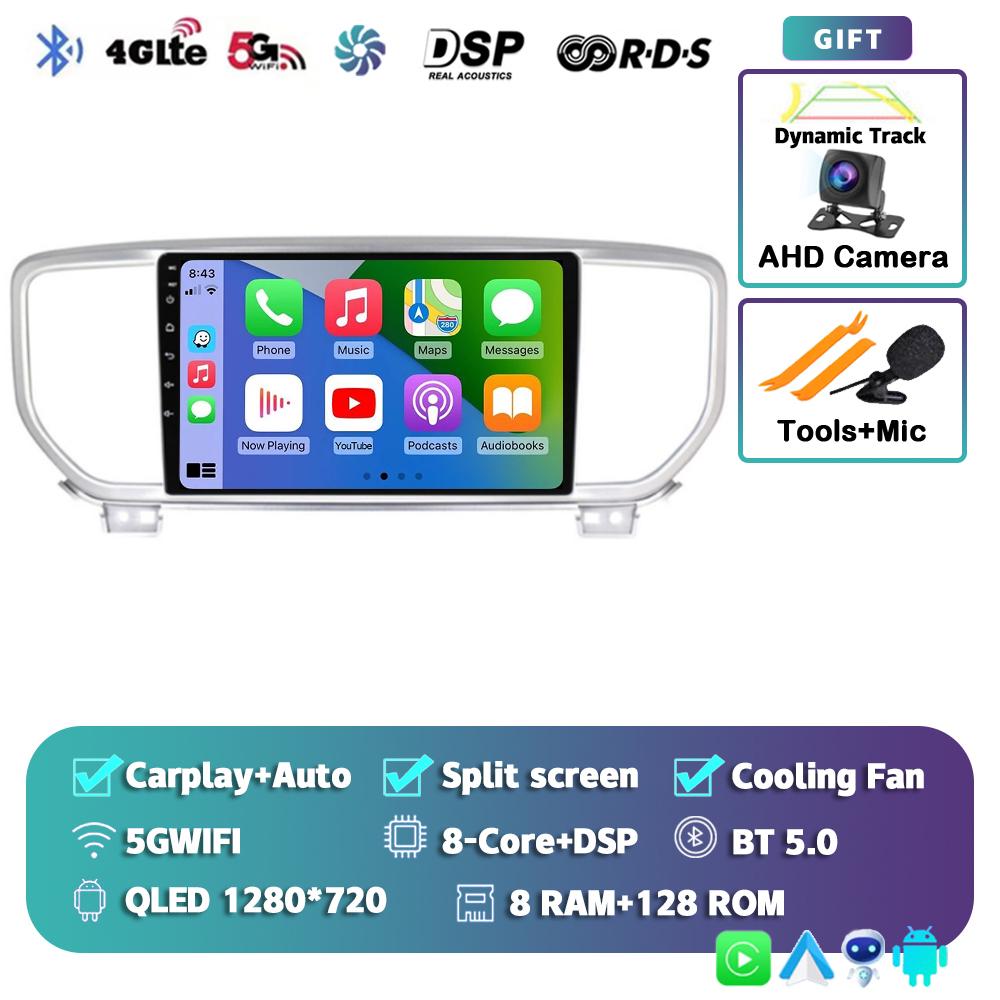 Android 14 Auto Carplay WIFI+4G Car Radio For KIA Sportage 4 KX5 2016 2017 2018 Navigation GPS Multimidia Video Player Stereo BT