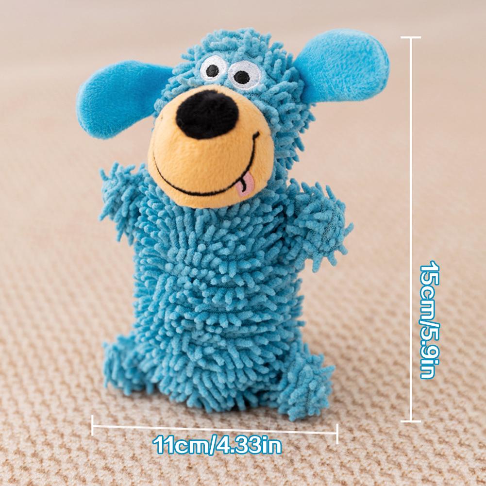 Pets Squeaky Dog Plush Toy Unique Texture Helps Clean Teeth And Massage Gums. Puppy Training And Behavioral Aid