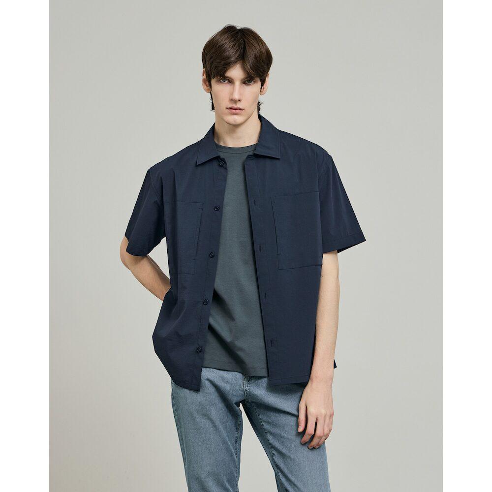 Glxy Glxy [Galaxy Lifestyle][Sammu Clothing] Utility Half Overshirt Blue Blue/095