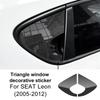 Carbon Fiber Pattern Rear Window Triangle Sticker For SEAT Leon MK1 Altea 2005 2006 2007 2008 2009 2010 2011 2012 Accessories